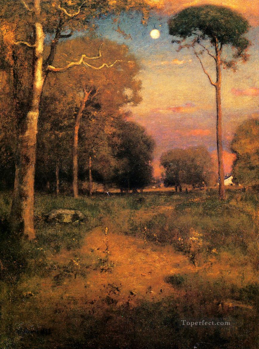 Early Moonrise Florida aka Early Morning Florida landscape Tonalist George Inness Oil Paintings